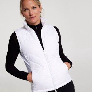 Calia Women's Fall Lightweight Vest in Pure White NWT